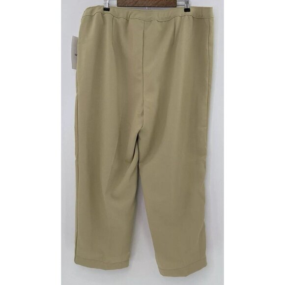VTG NWT Bend Over Plus Size High Rise Beige Dress Pants Sz 24W Career - Picture 2 of 9